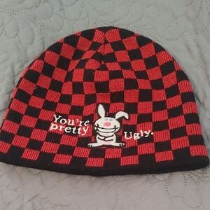 Red and Black Checkered Beanie